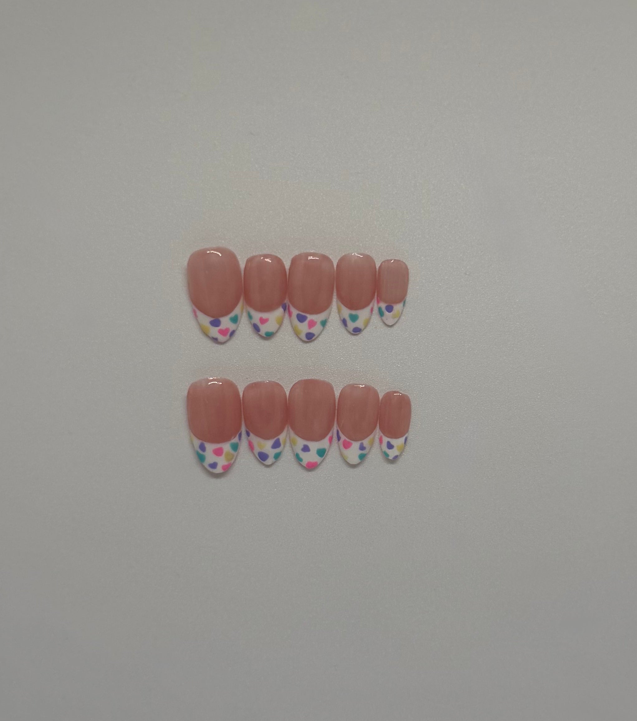 Conversation Heart Nails