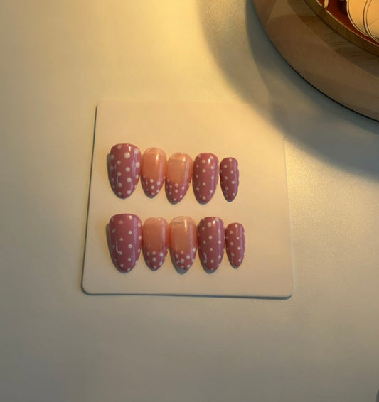 Pink And White Polka Dots