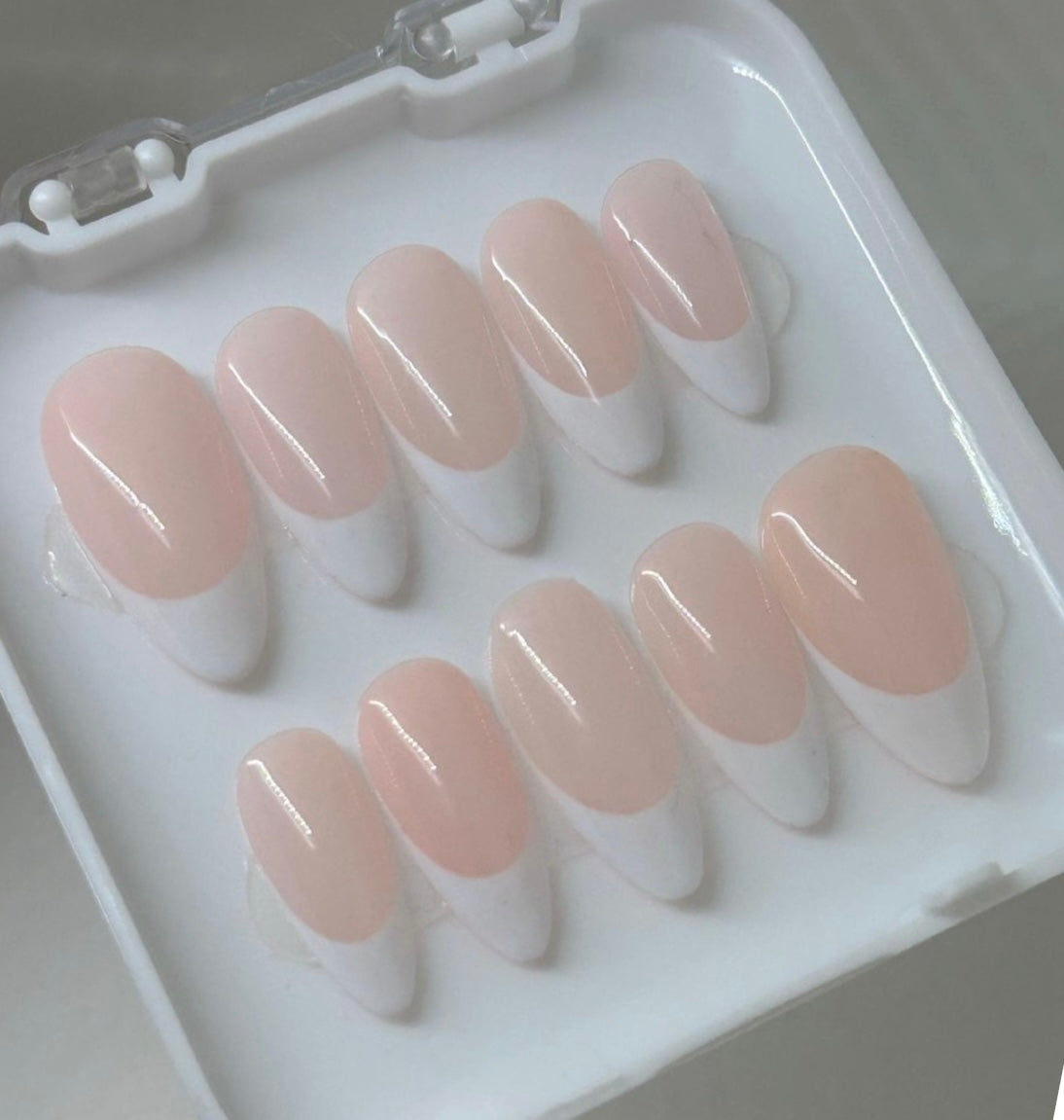 White French tip nails